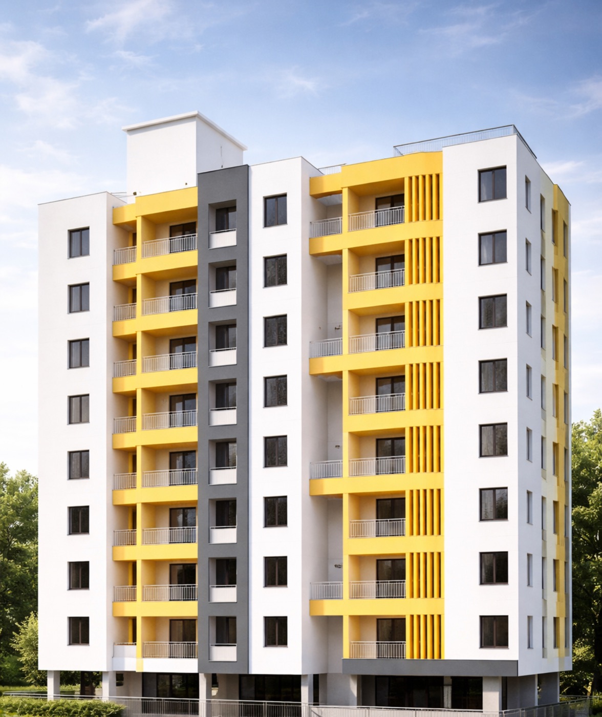 Lotus Apartments, residential development on the main road in Sus, Pune